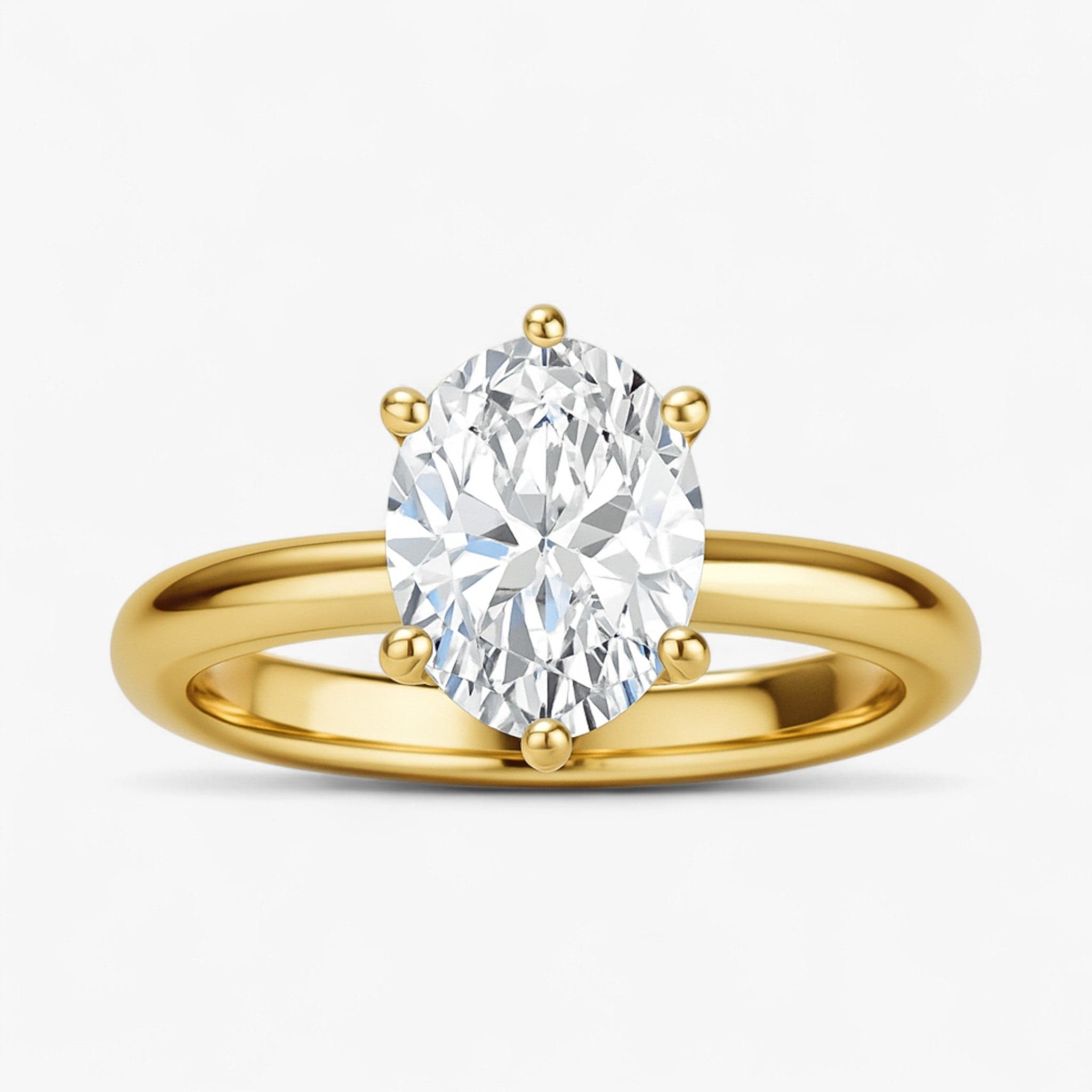 The Signature Solitaire Engagement Ring | Oval