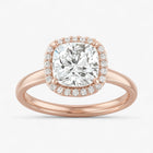 The Classic Halo Engagement Ring | Cushion