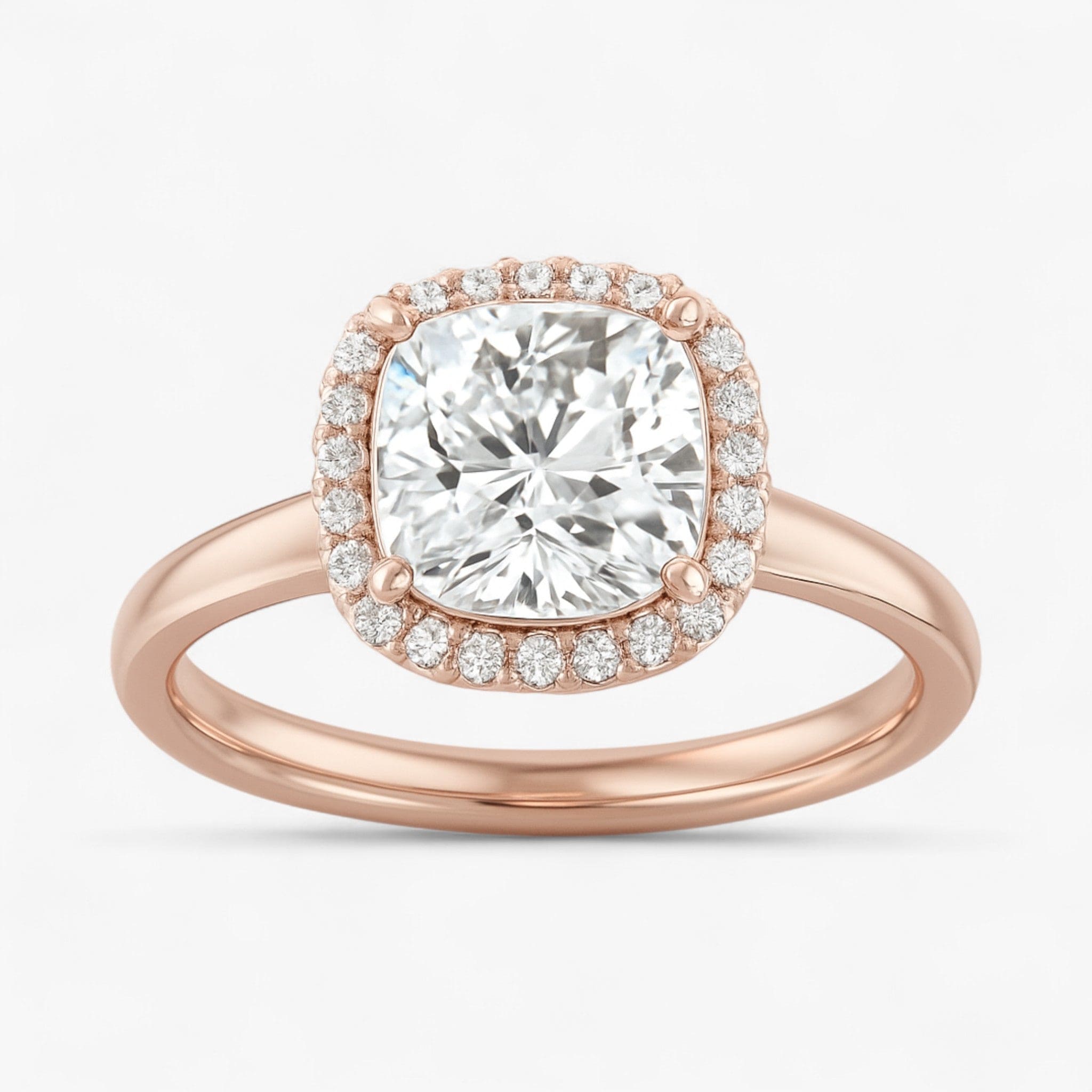 The Classic Halo Engagement Ring | Cushion