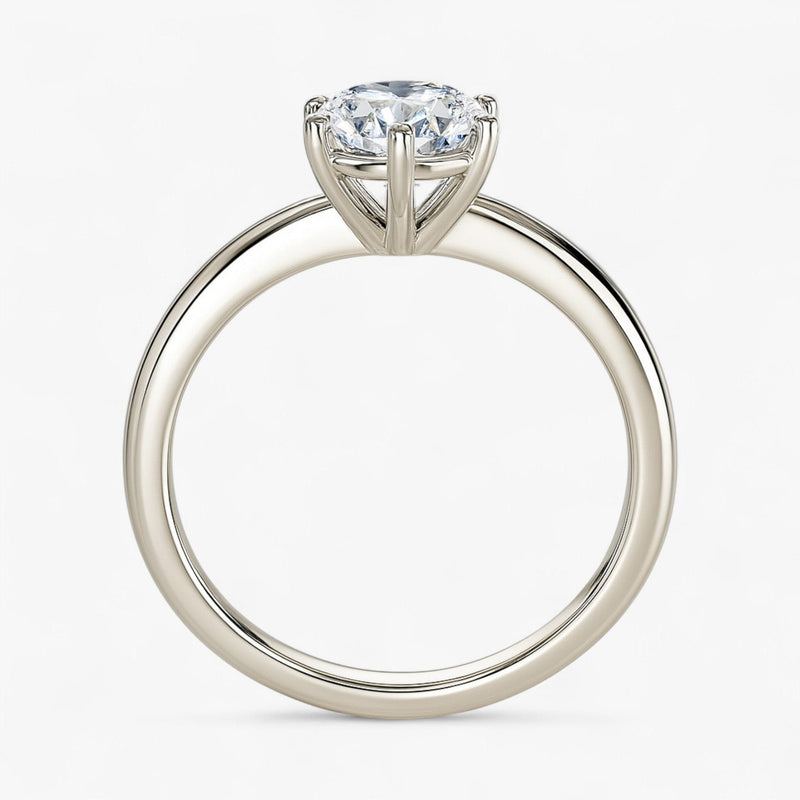 The Signature Solitaire Engagement Ring | Oval