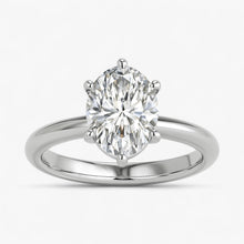 The Signature Solitaire Engagement Ring | Oval