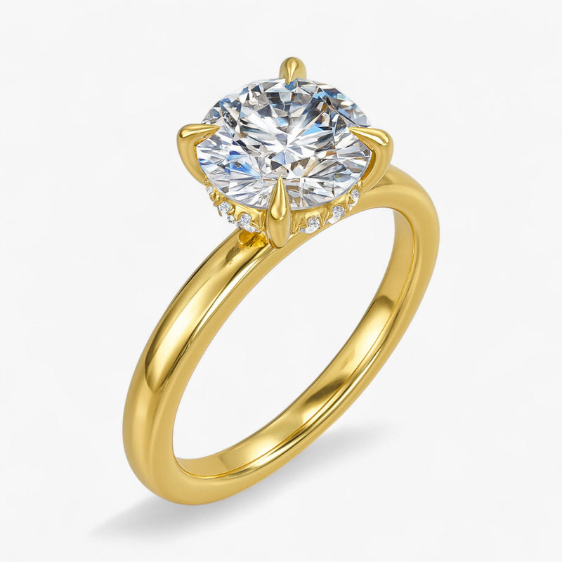 The Timeless Hidden Halo Engagement Ring | Round