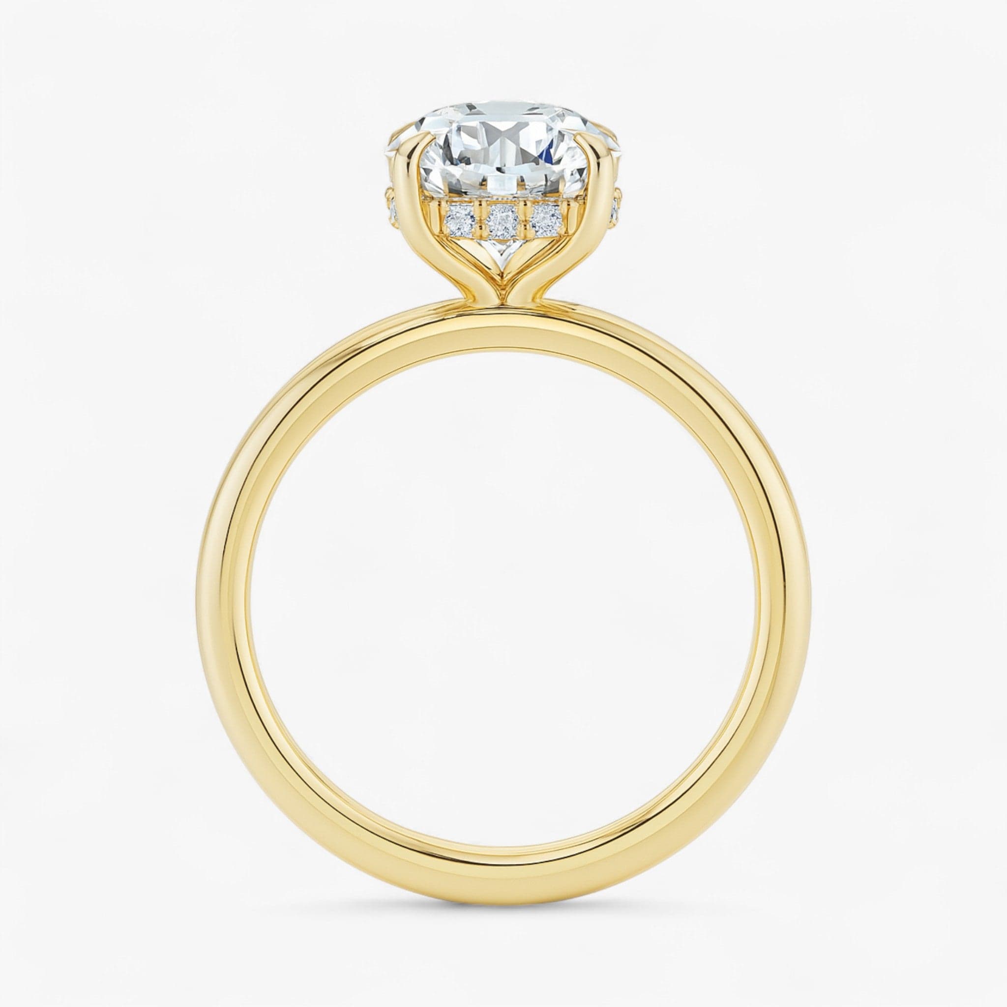 The Timeless Hidden Halo Engagement Ring | Round