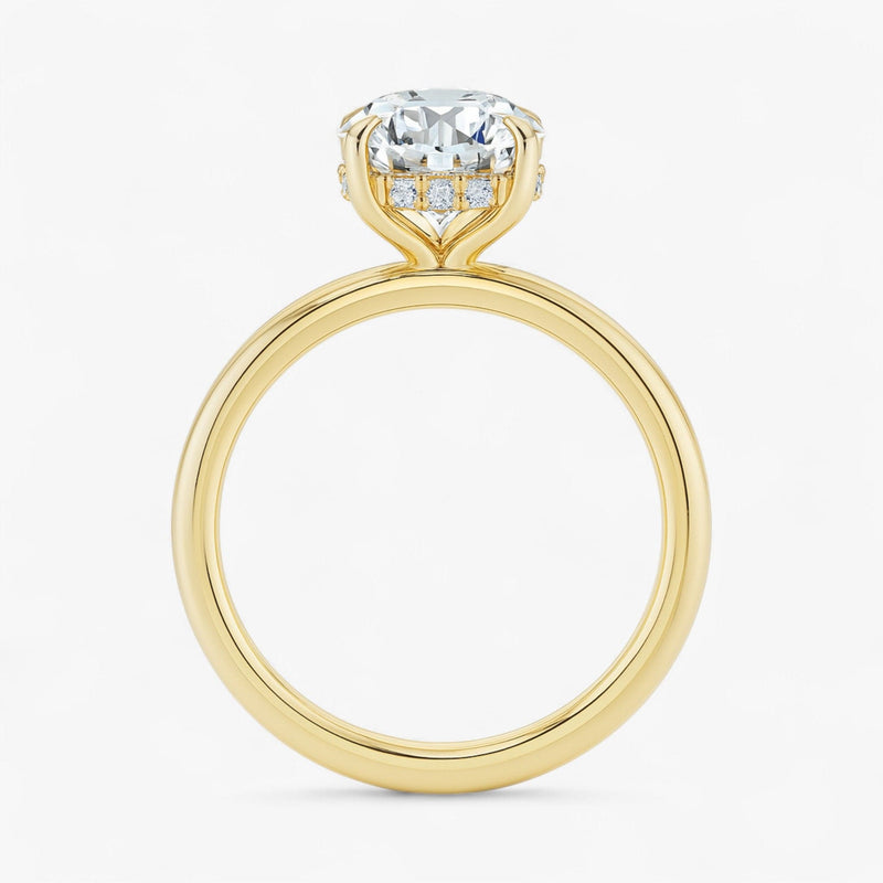The Timeless Hidden Halo Engagement Ring | Round
