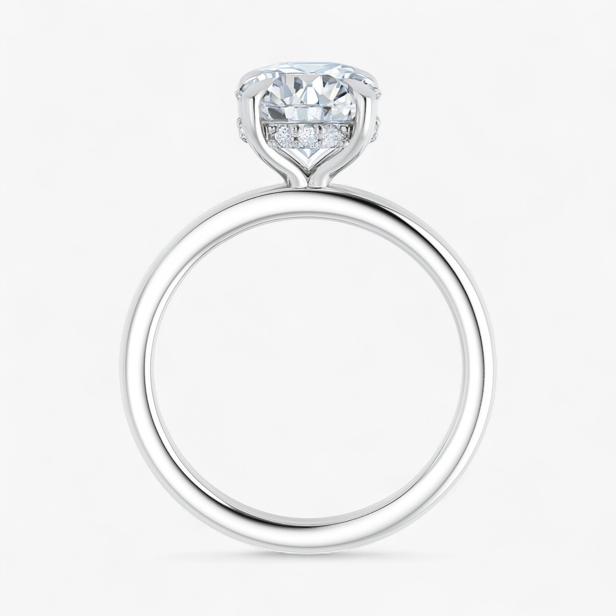 The Timeless Hidden Halo Engagement Ring | Round