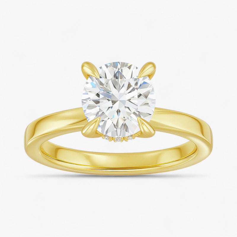 The Timeless Hidden Halo Engagement Ring | Round