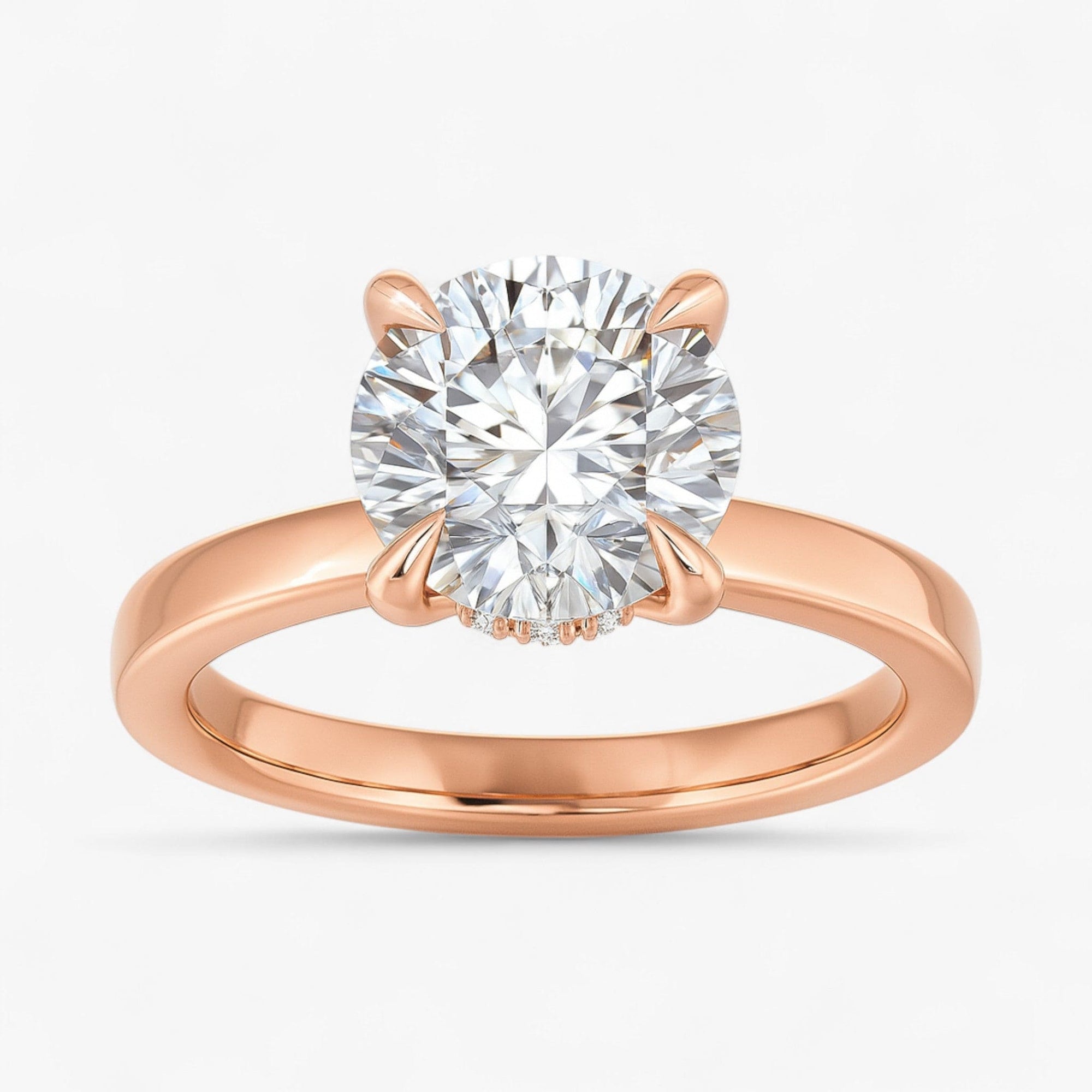 The Timeless Hidden Halo Engagement Ring | Round