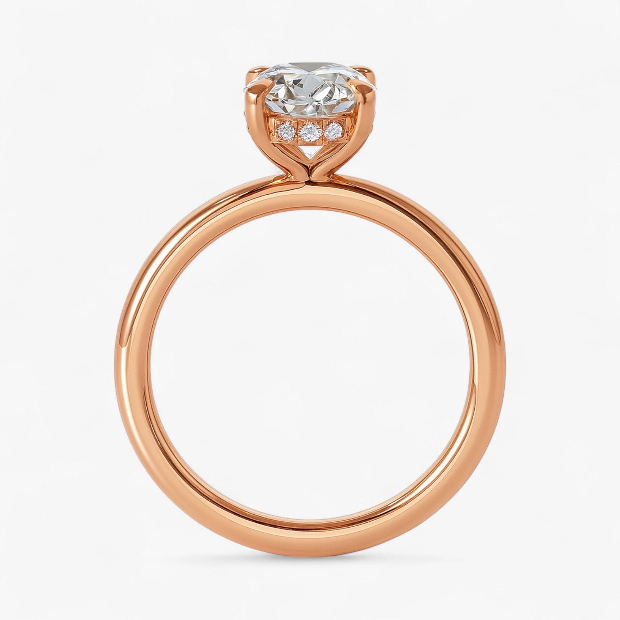 The Timeless Hidden Halo Engagement Ring | Oval