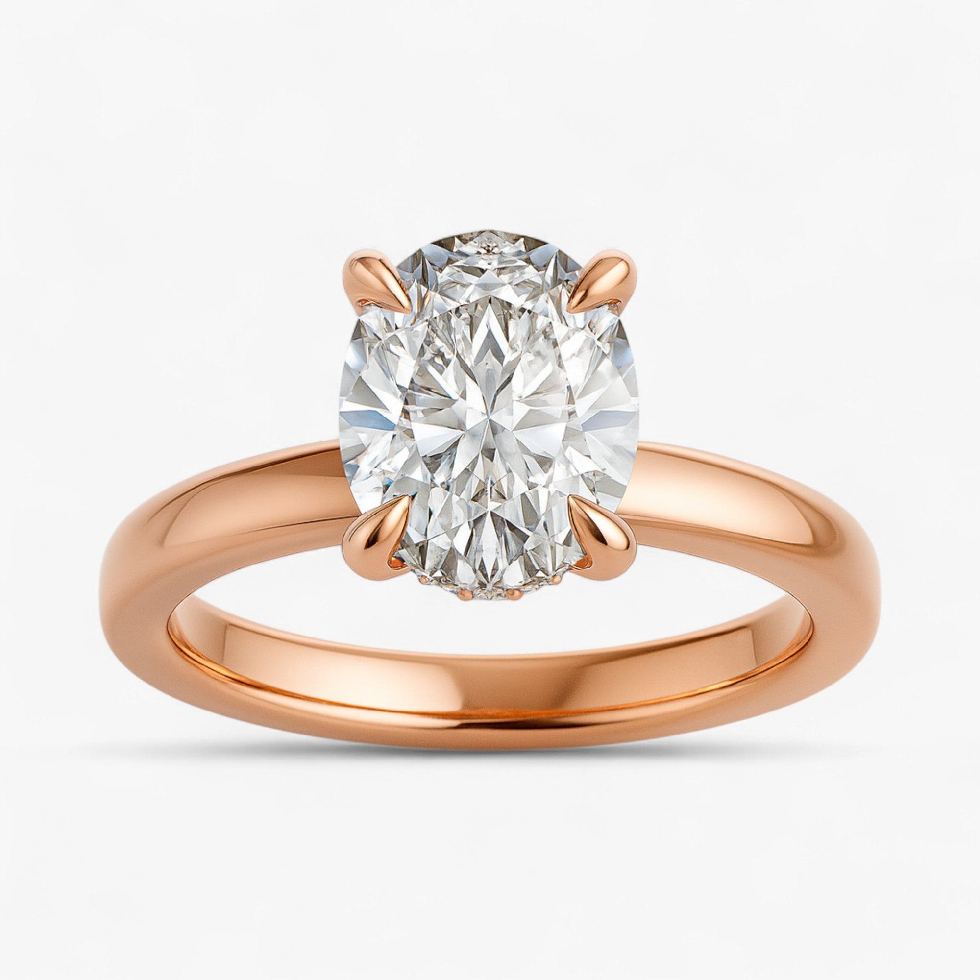 The Timeless Hidden Halo Engagement Ring | Oval