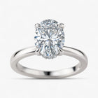 The Timeless Hidden Halo Engagement Ring | Oval