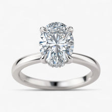 The Timeless Hidden Halo Engagement Ring | Oval