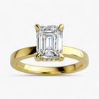 The Timeless Hidden Halo Engagement Ring | Emerald