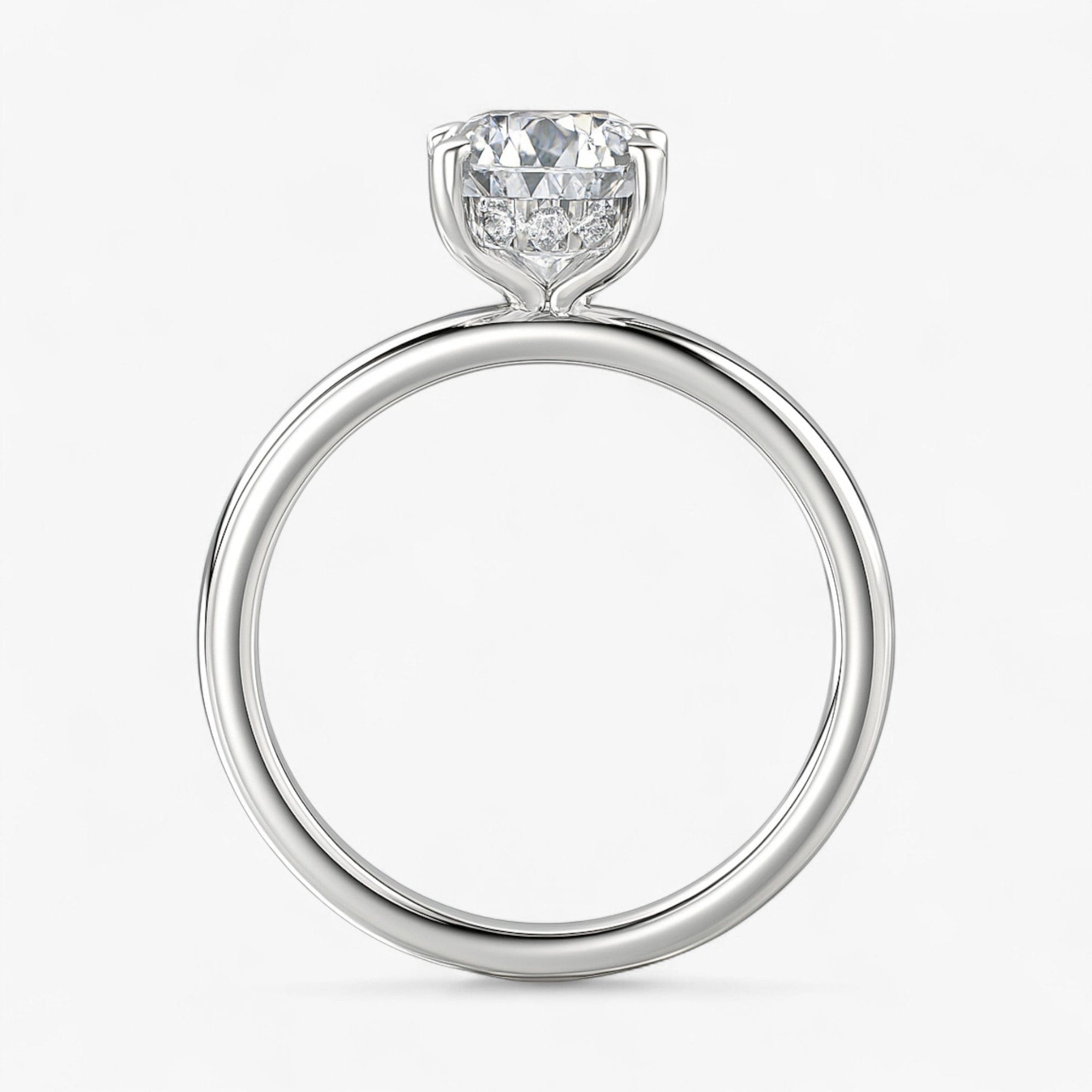The Timeless Hidden Halo Engagement Ring | Oval