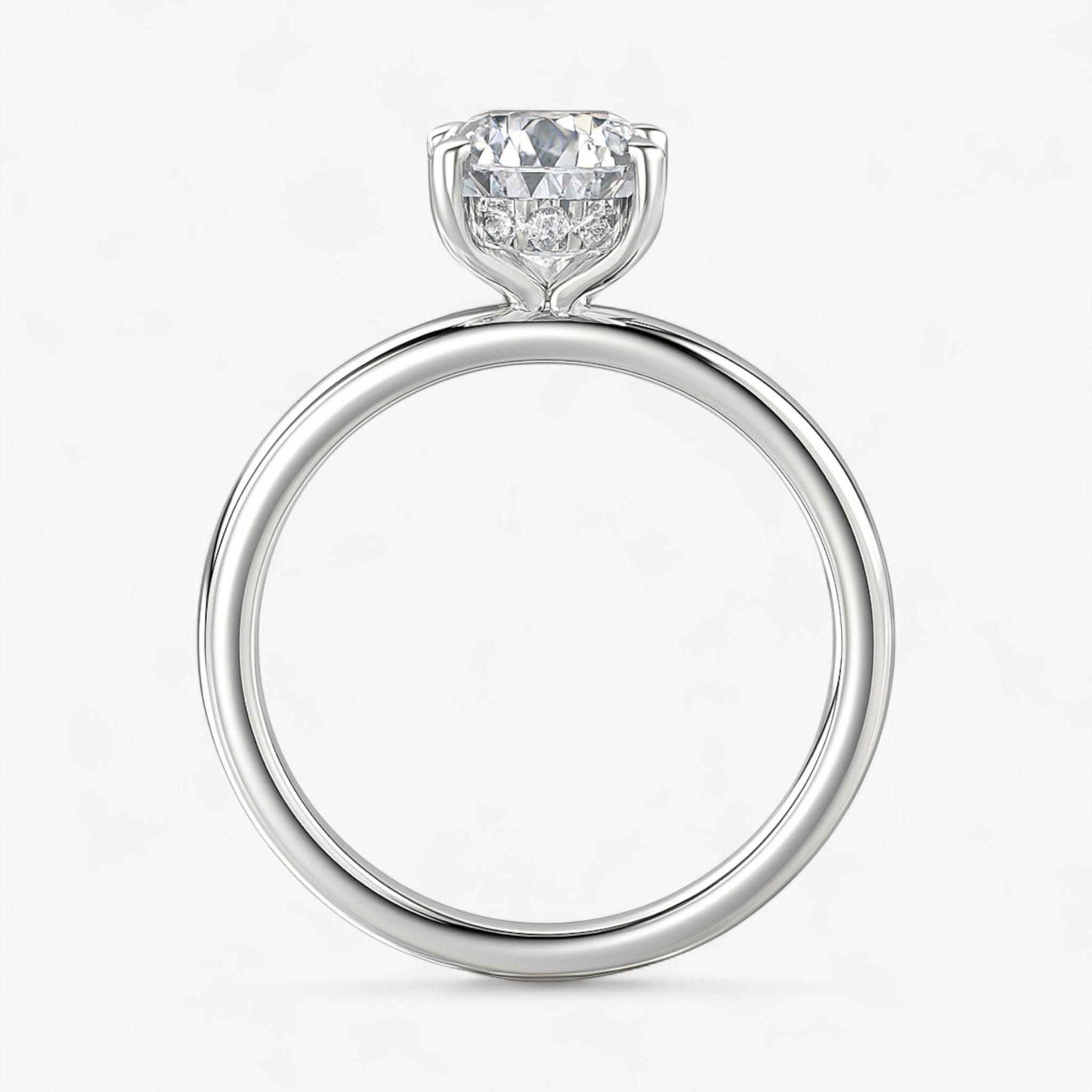 The Timeless Hidden Halo Engagement Ring | Oval