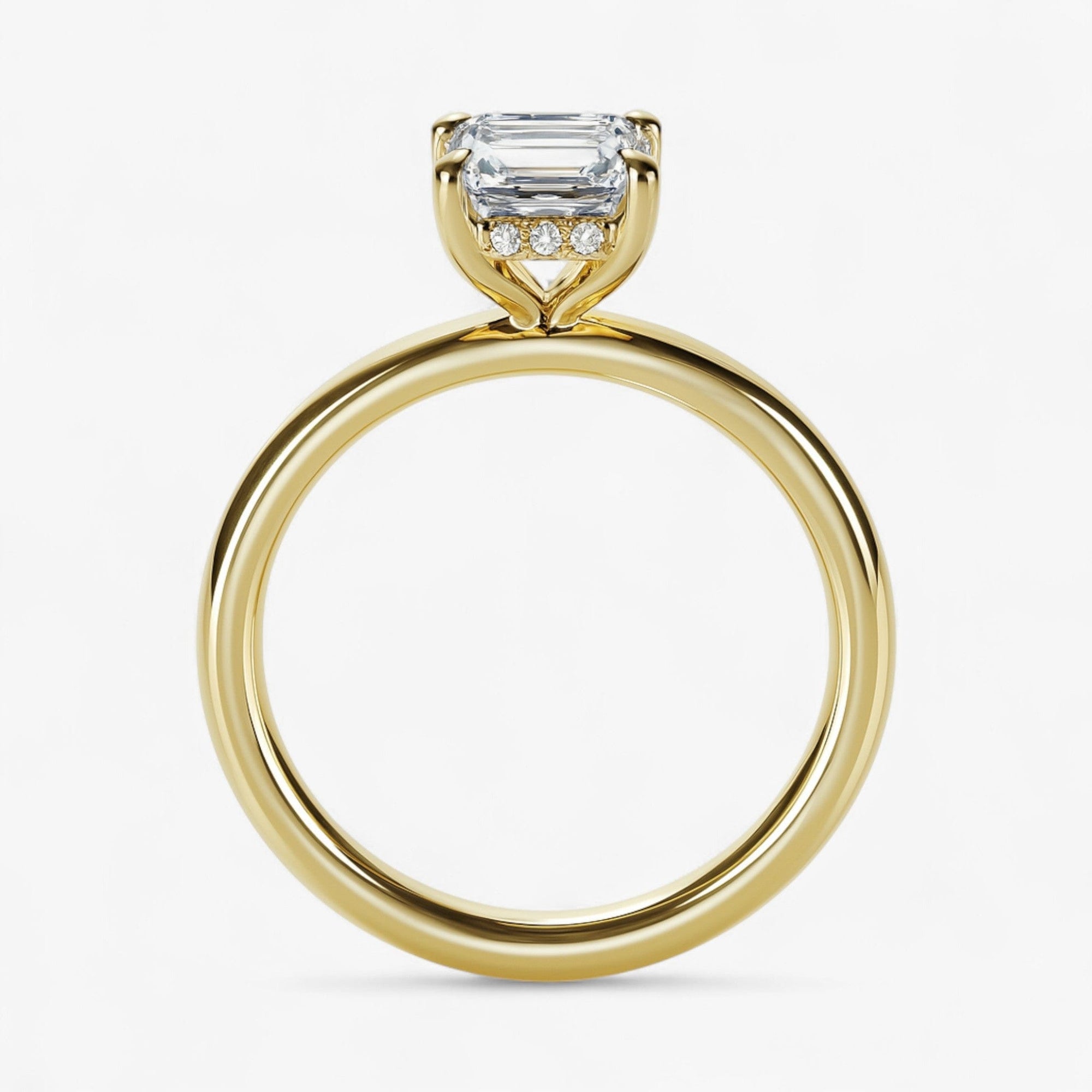 The Timeless Hidden Halo Engagement Ring | Emerald