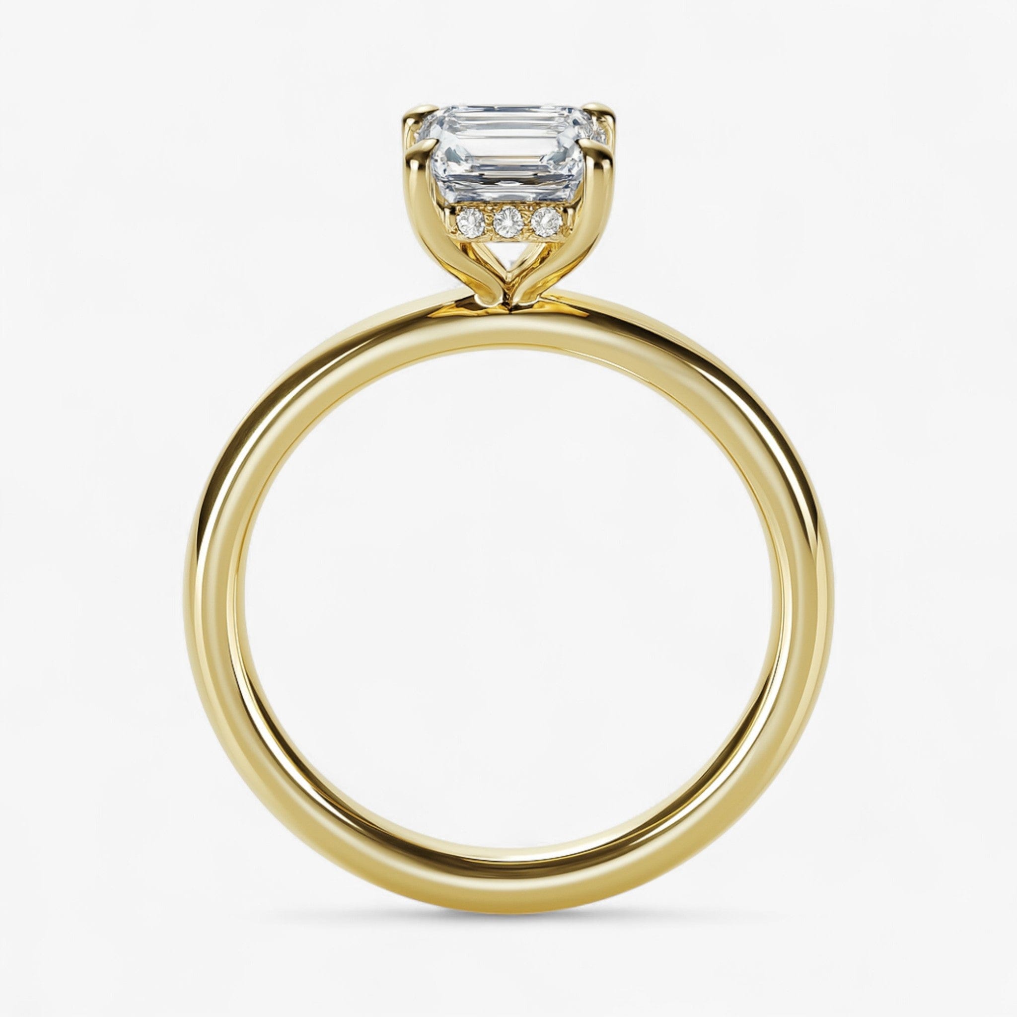 The Timeless Hidden Halo Engagement Ring | Emerald