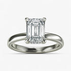The Timeless Hidden Halo Engagement Ring | Emerald