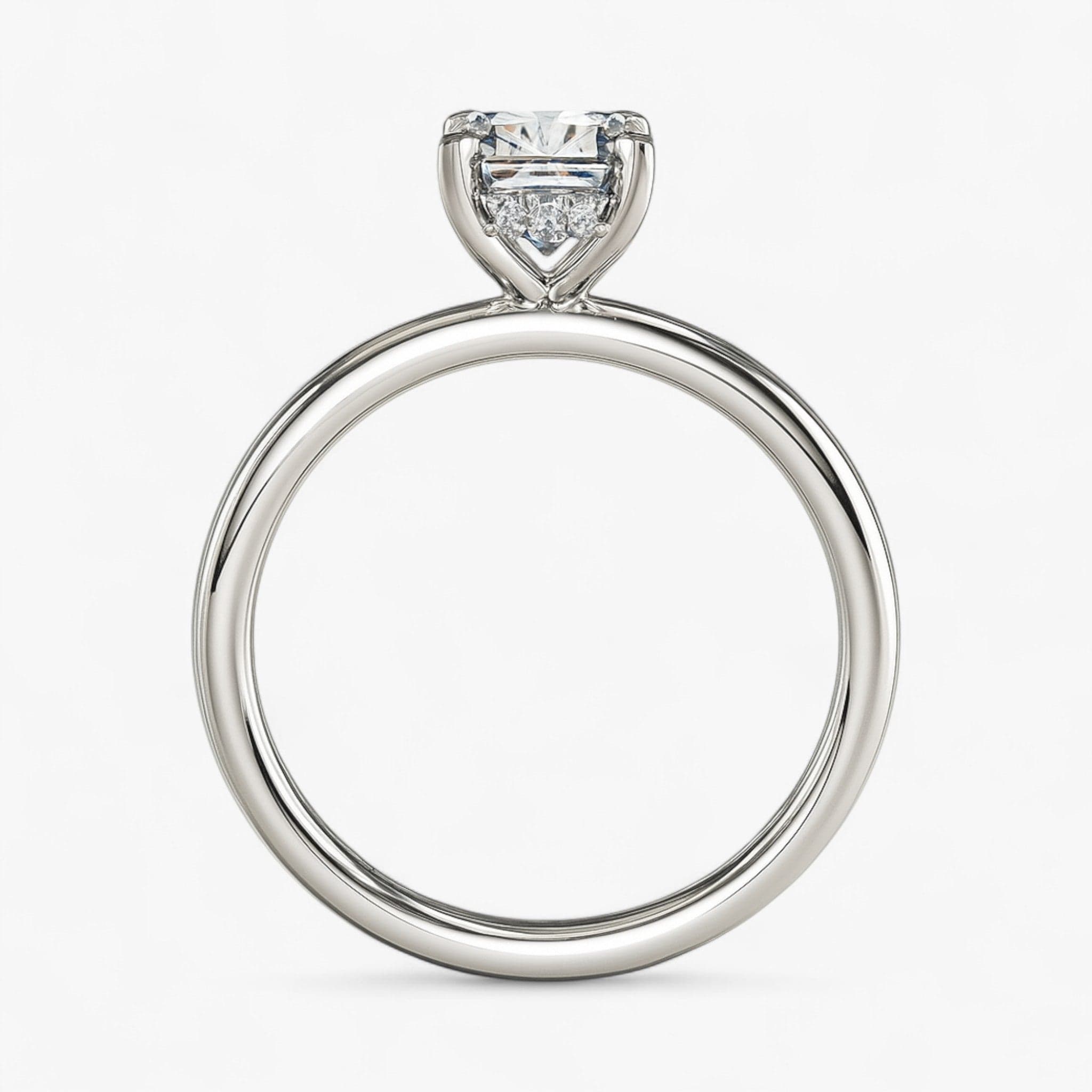 The Timeless Hidden Halo Engagement Ring | Emerald