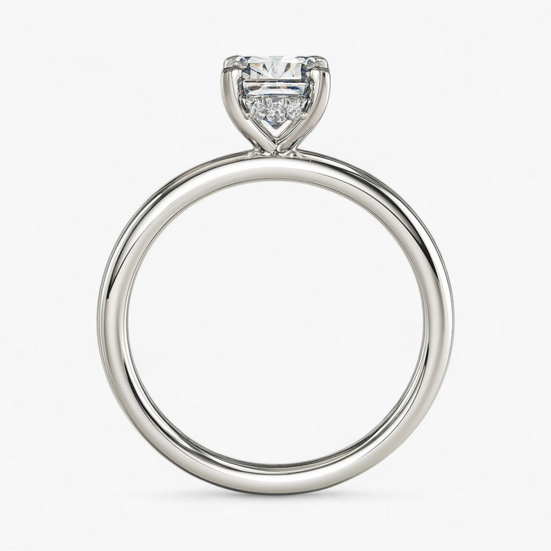 The Timeless Hidden Halo Engagement Ring | Emerald