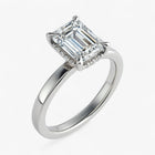 The Timeless Hidden Halo Engagement Ring | Emerald
