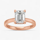 The Timeless Hidden Halo Engagement Ring | Emerald