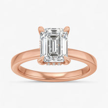 The Timeless Hidden Halo Engagement Ring | Emerald