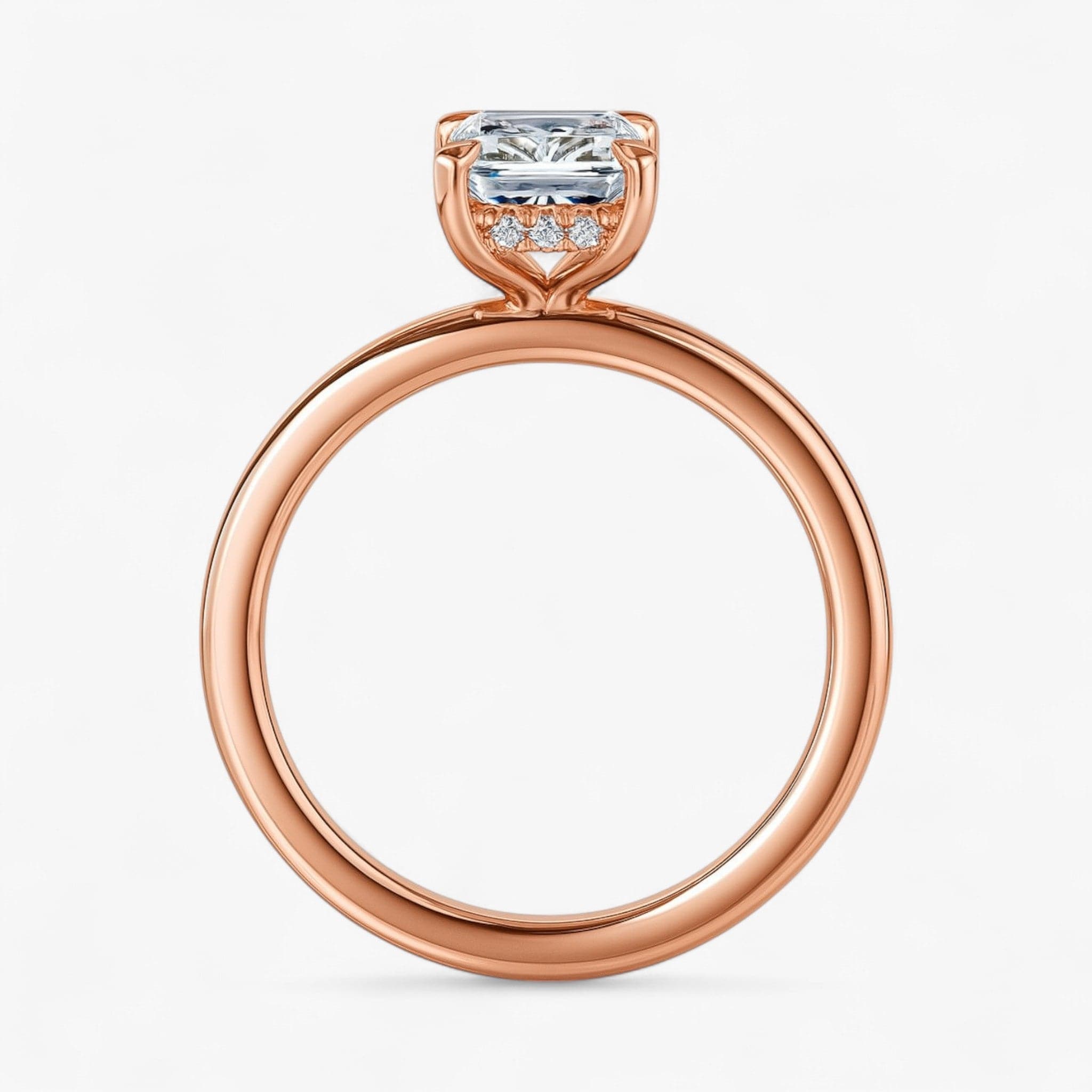 The Timeless Hidden Halo Engagement Ring | Emerald