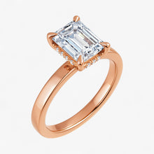 The Timeless Hidden Halo Engagement Ring | Emerald
