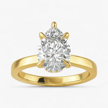 The Timeless Hidden Halo Engagement Ring | Pear