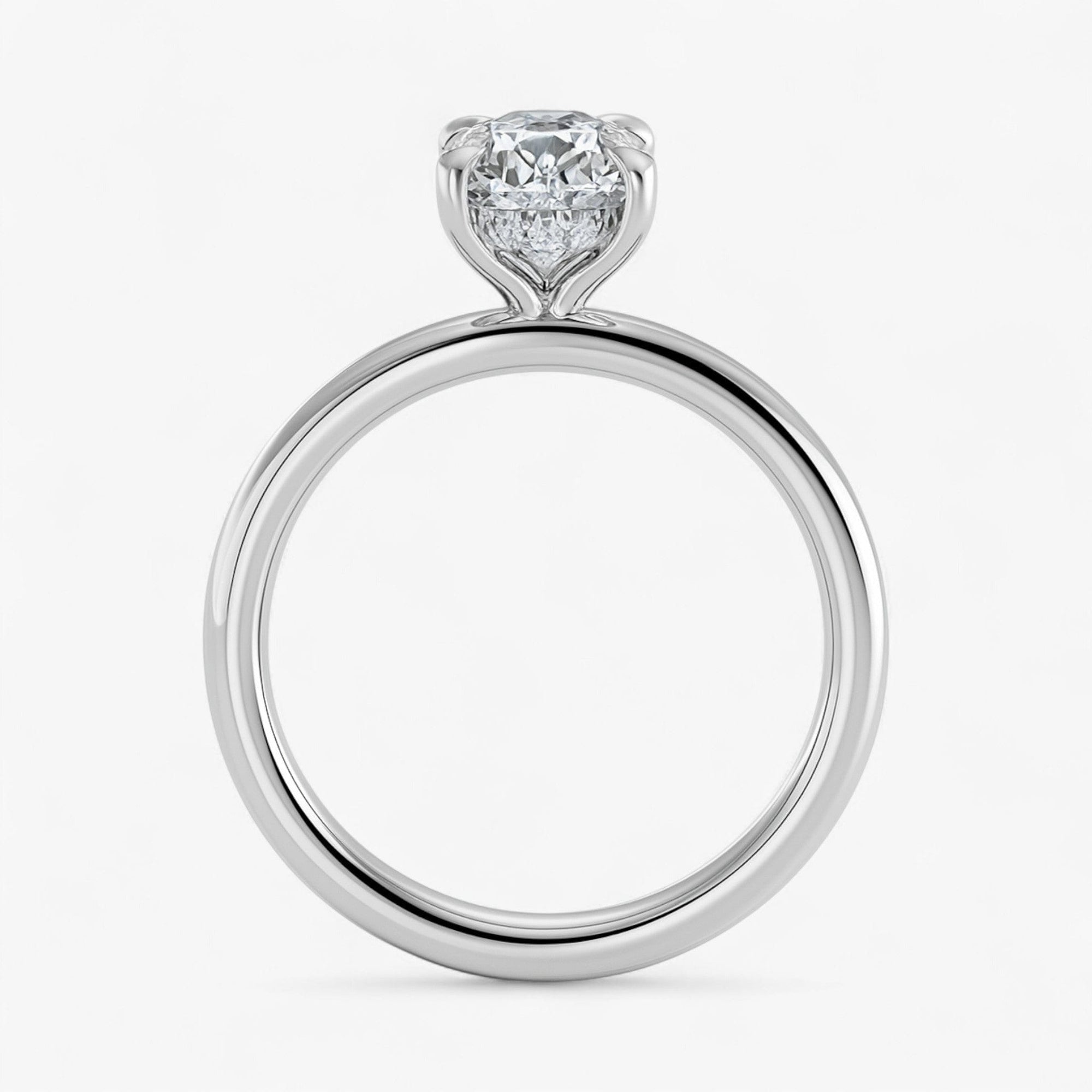 The Timeless Hidden Halo Engagement Ring | Pear