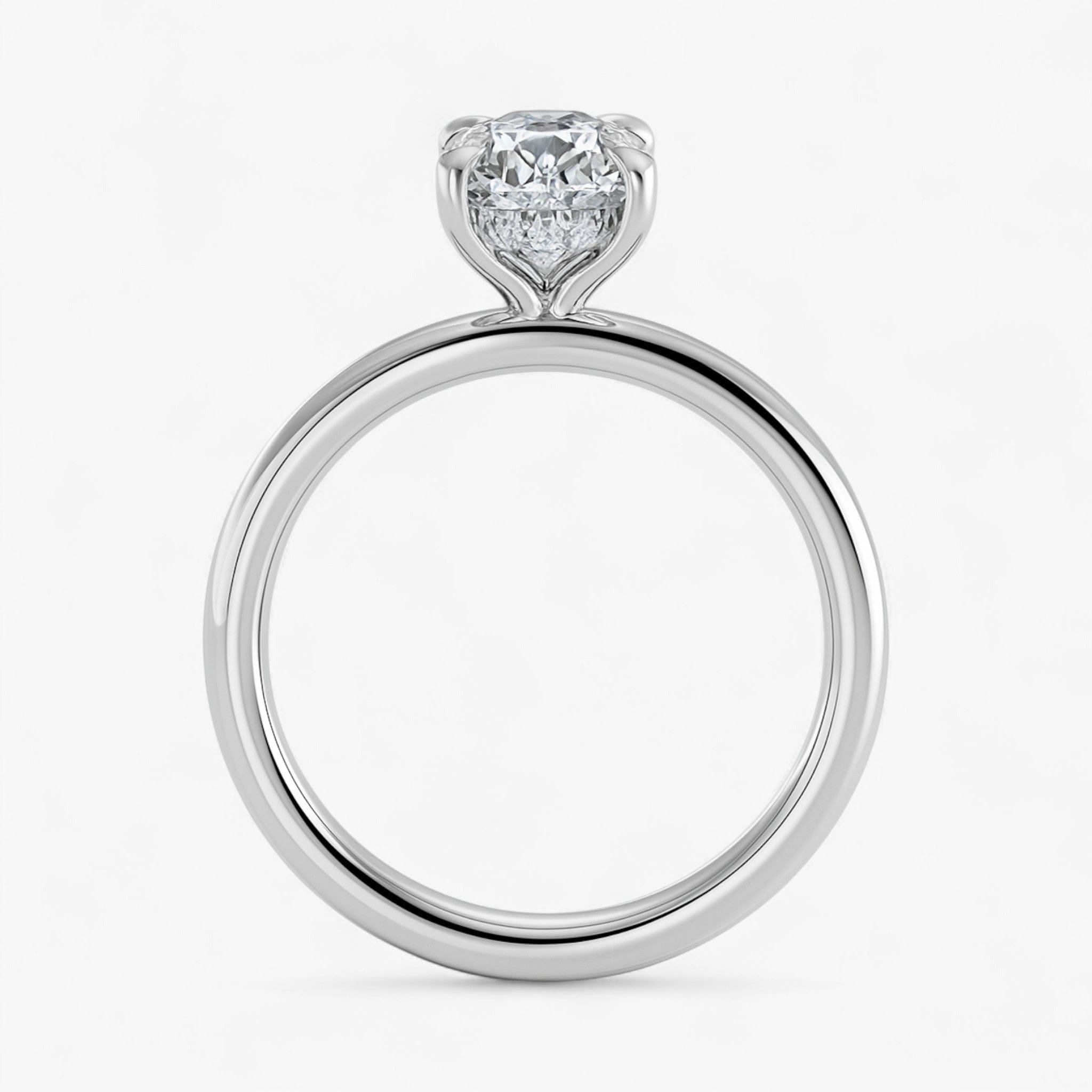 The Timeless Hidden Halo Engagement Ring | Pear