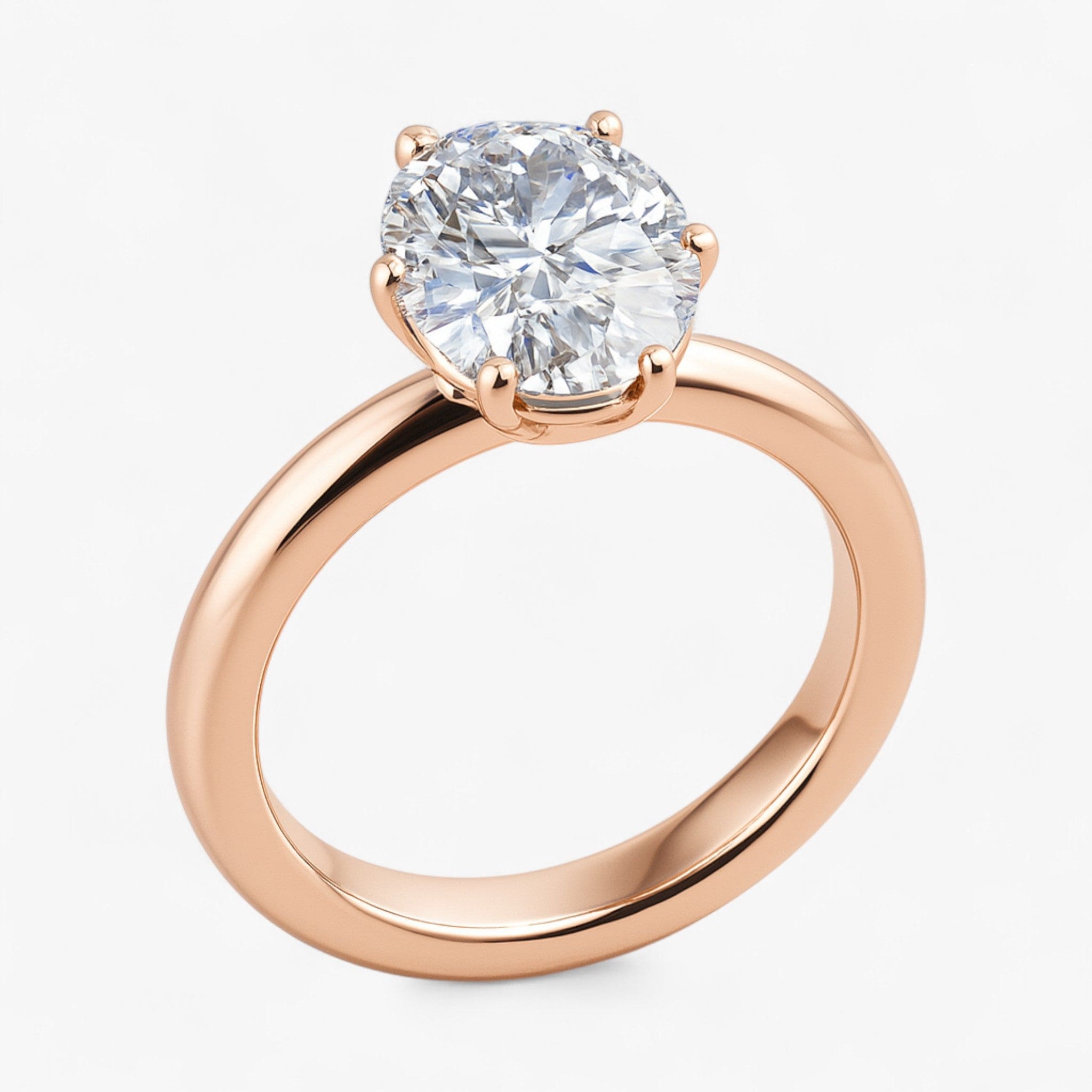 The Signature Solitaire Engagement Ring | Oval