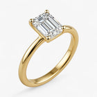 The Signature Solitaire Engagement Ring | Emerald