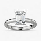 The Signature Solitaire Engagement Ring | Emerald