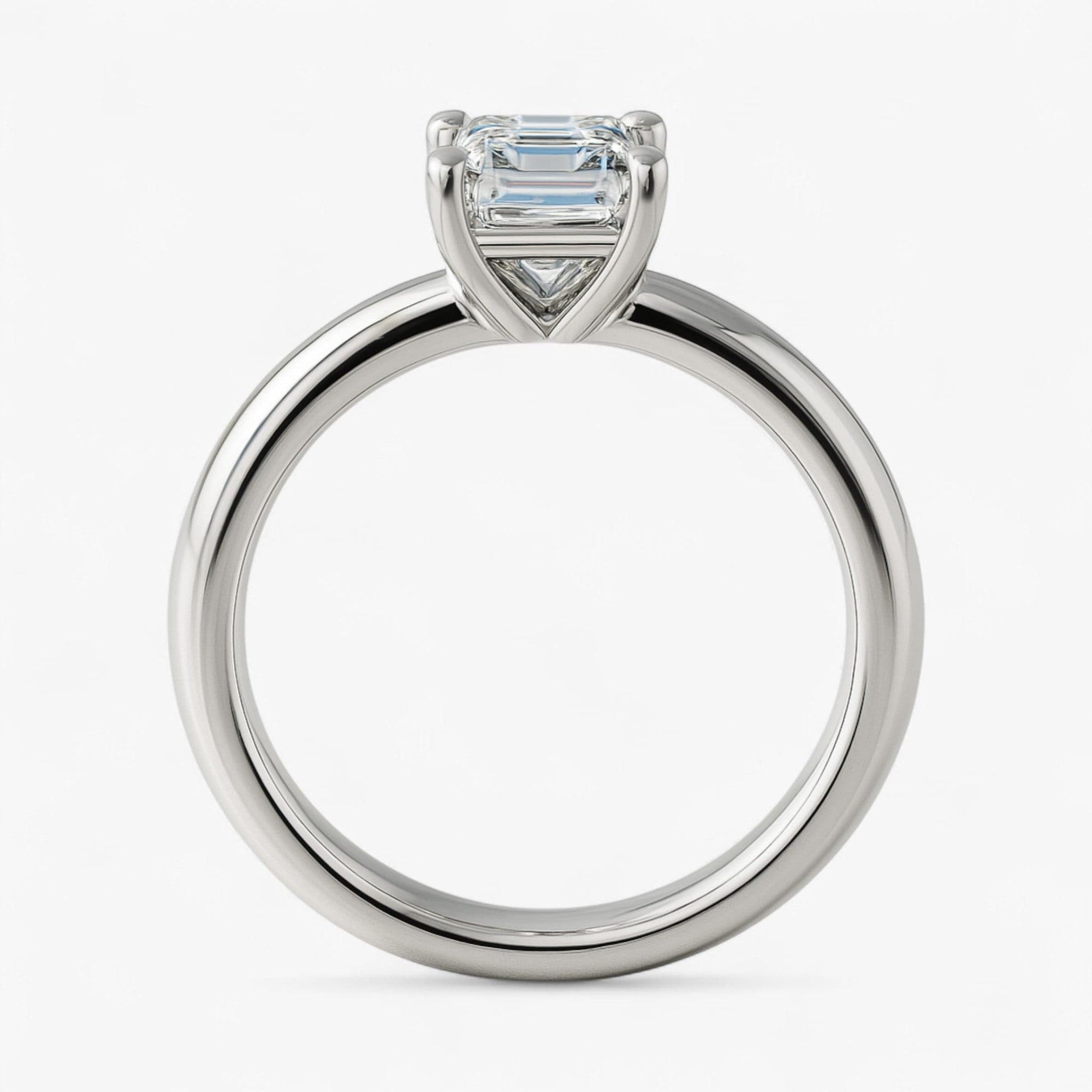 The Signature Solitaire Engagement Ring | Emerald