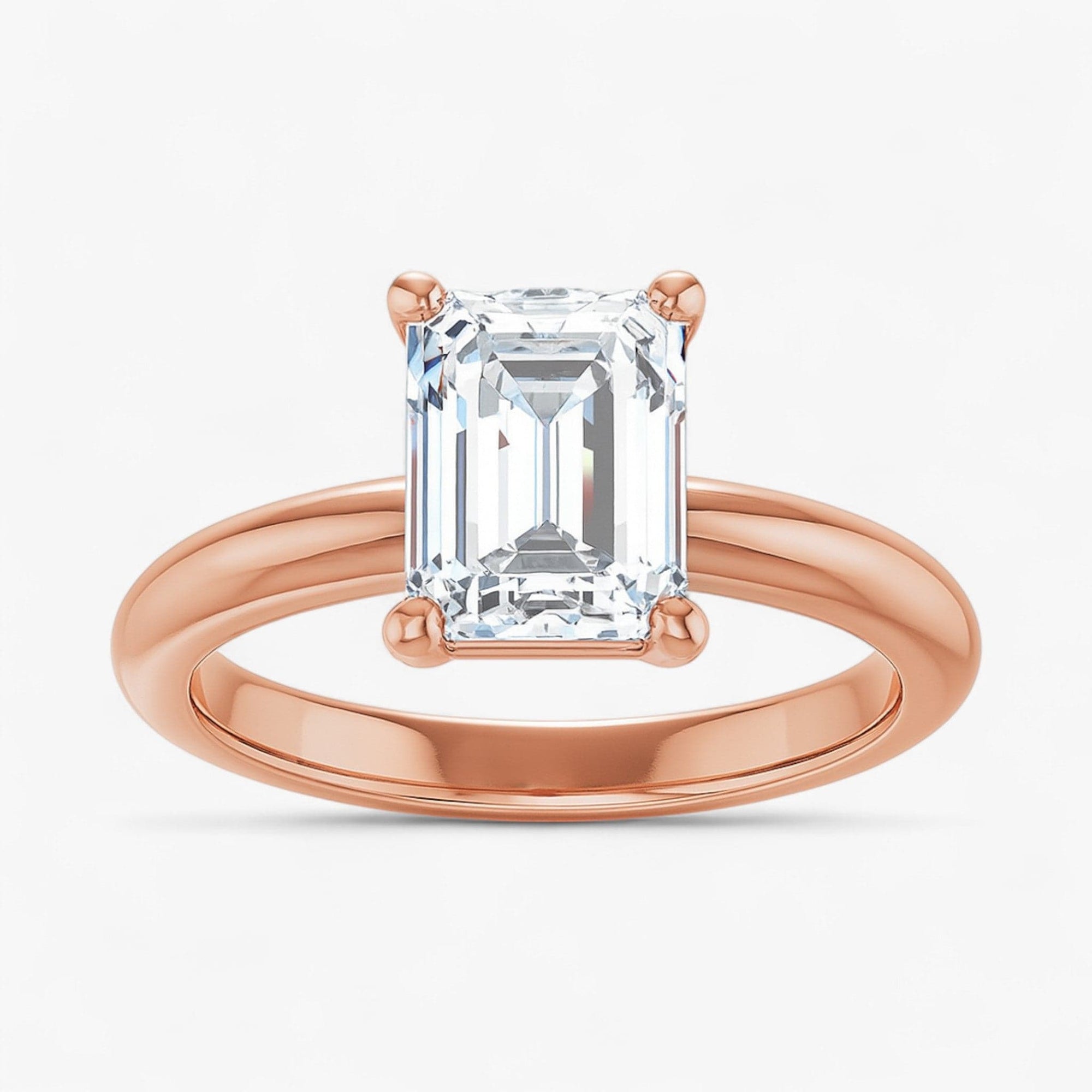 The Signature Solitaire Engagement Ring | Emerald