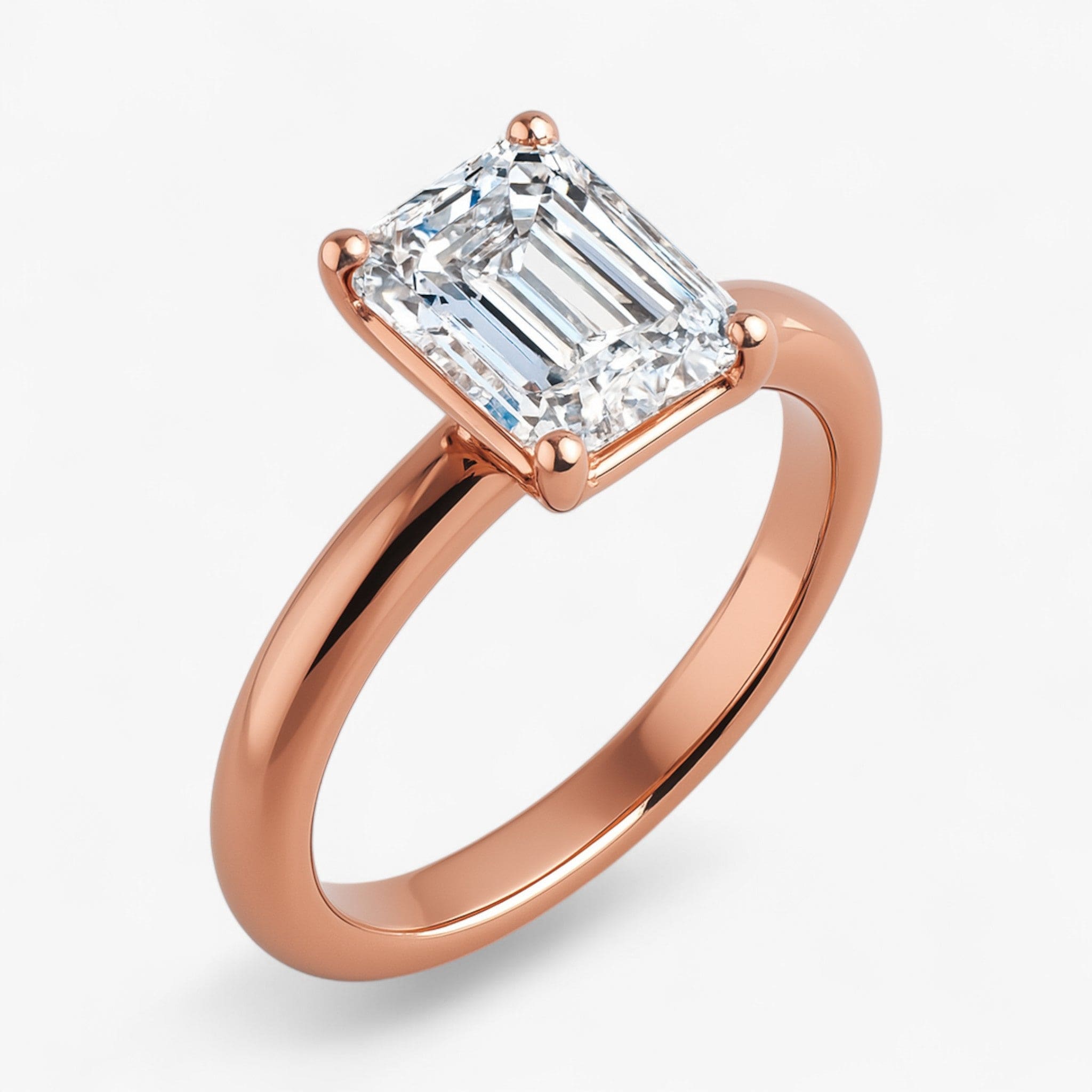 The Signature Solitaire Engagement Ring | Emerald