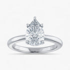 The Signature Solitaire Engagement Ring | Pear