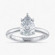 The Signature Solitaire Engagement Ring | Pear