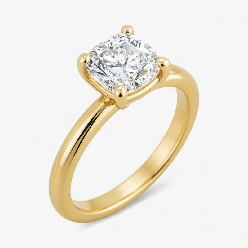 The Signature Solitaire Engagement Ring | Cushion