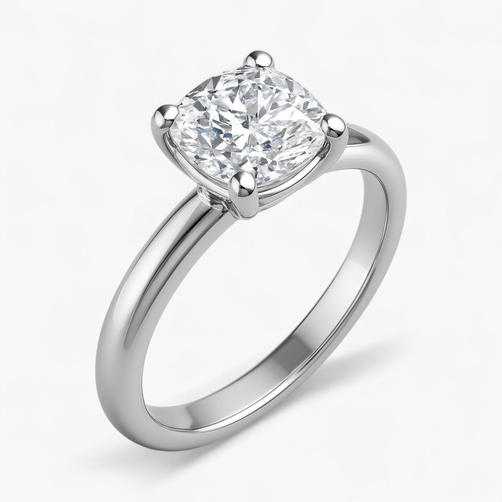 The Signature Solitaire Engagement Ring | Cushion