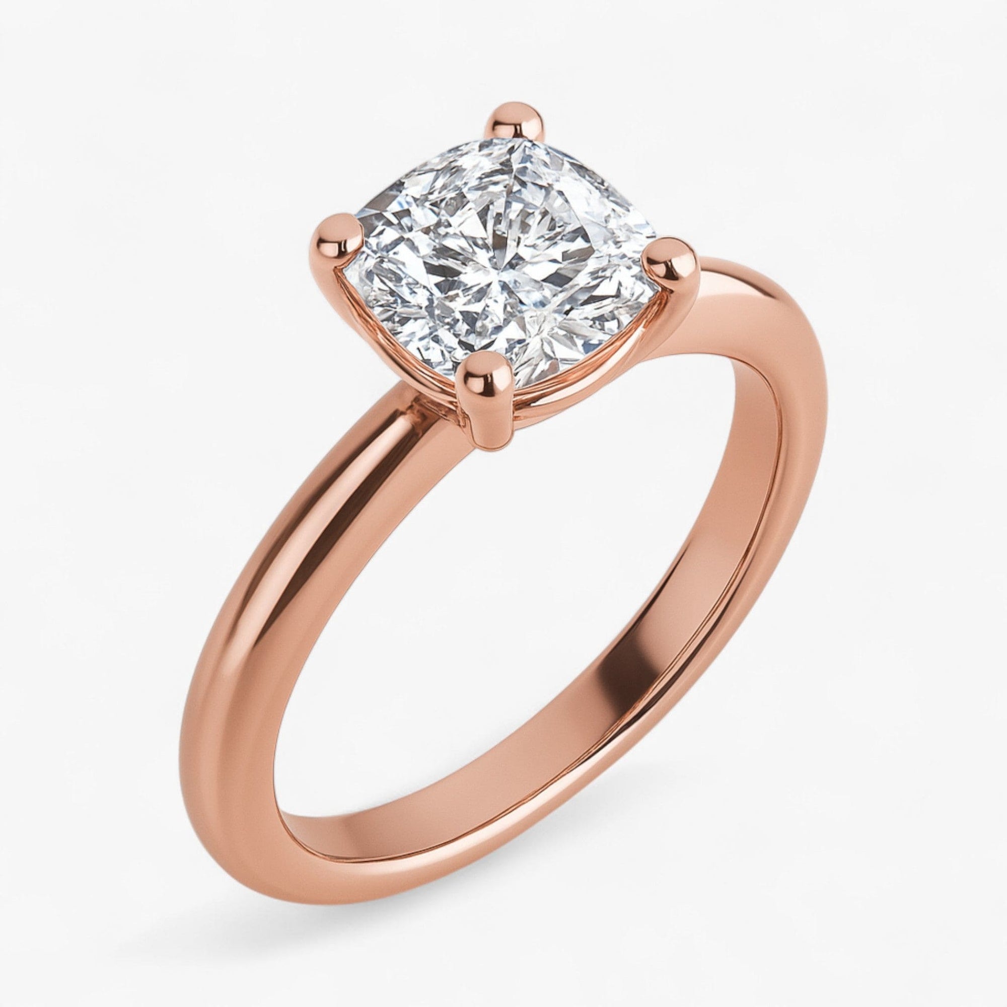 The Signature Solitaire Engagement Ring | Cushion