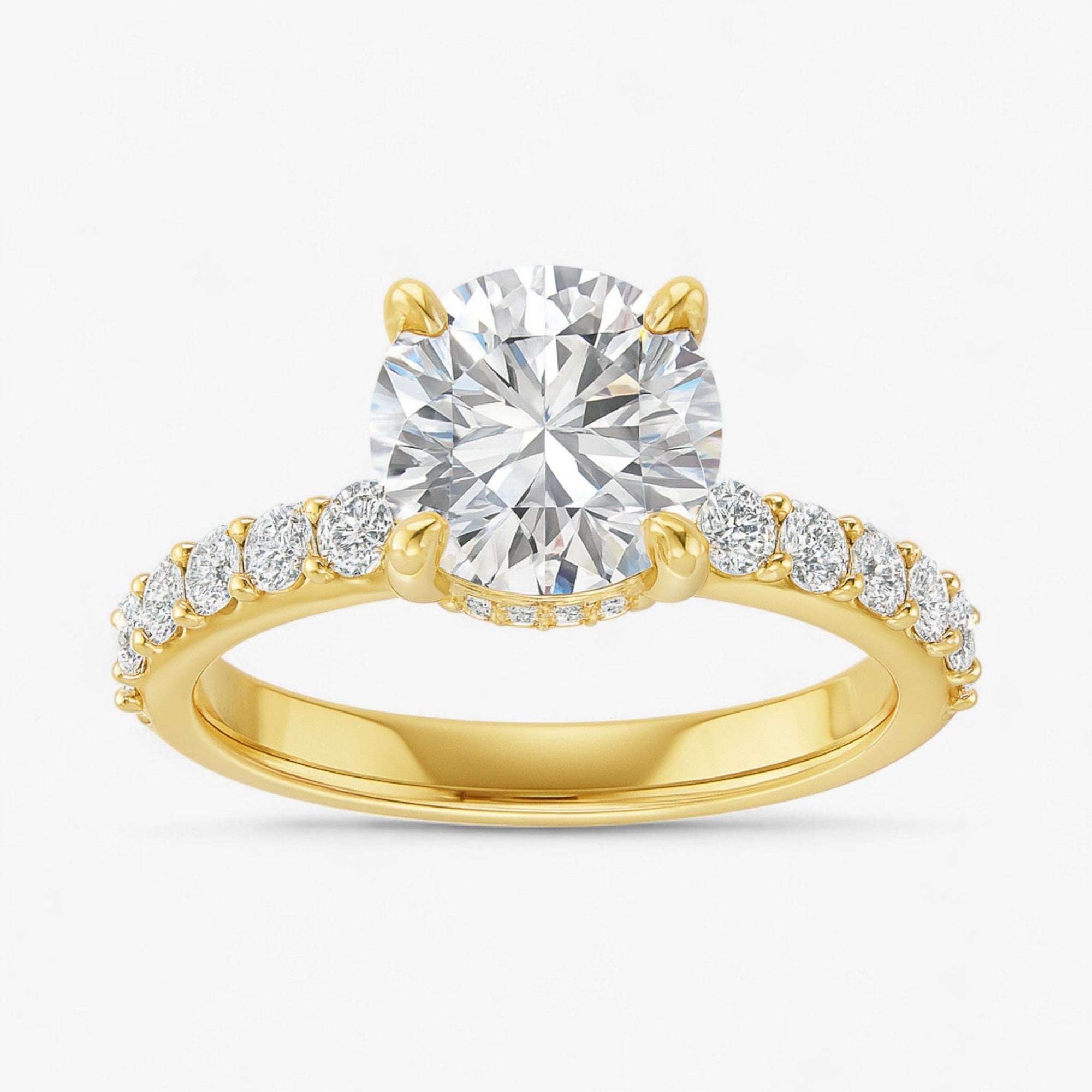 The Iconic Hidden Halo Engagement Ring | Round
