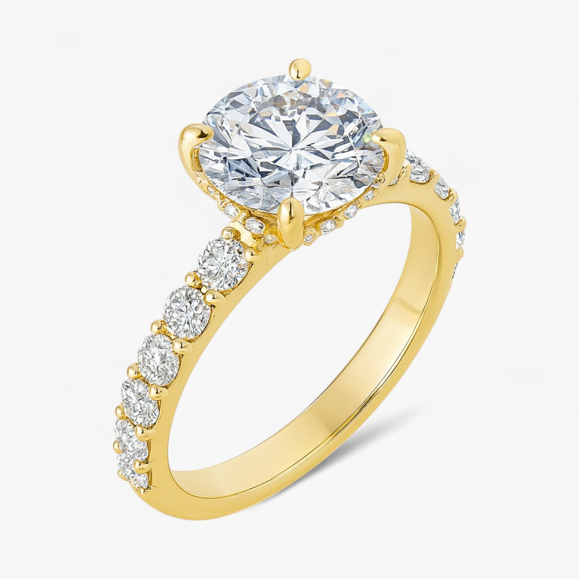 The Iconic Hidden Halo Engagement Ring | Round