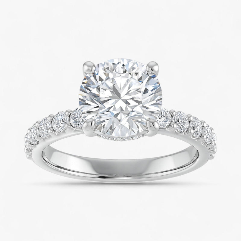 The Iconic Hidden Halo Engagement Ring | Round