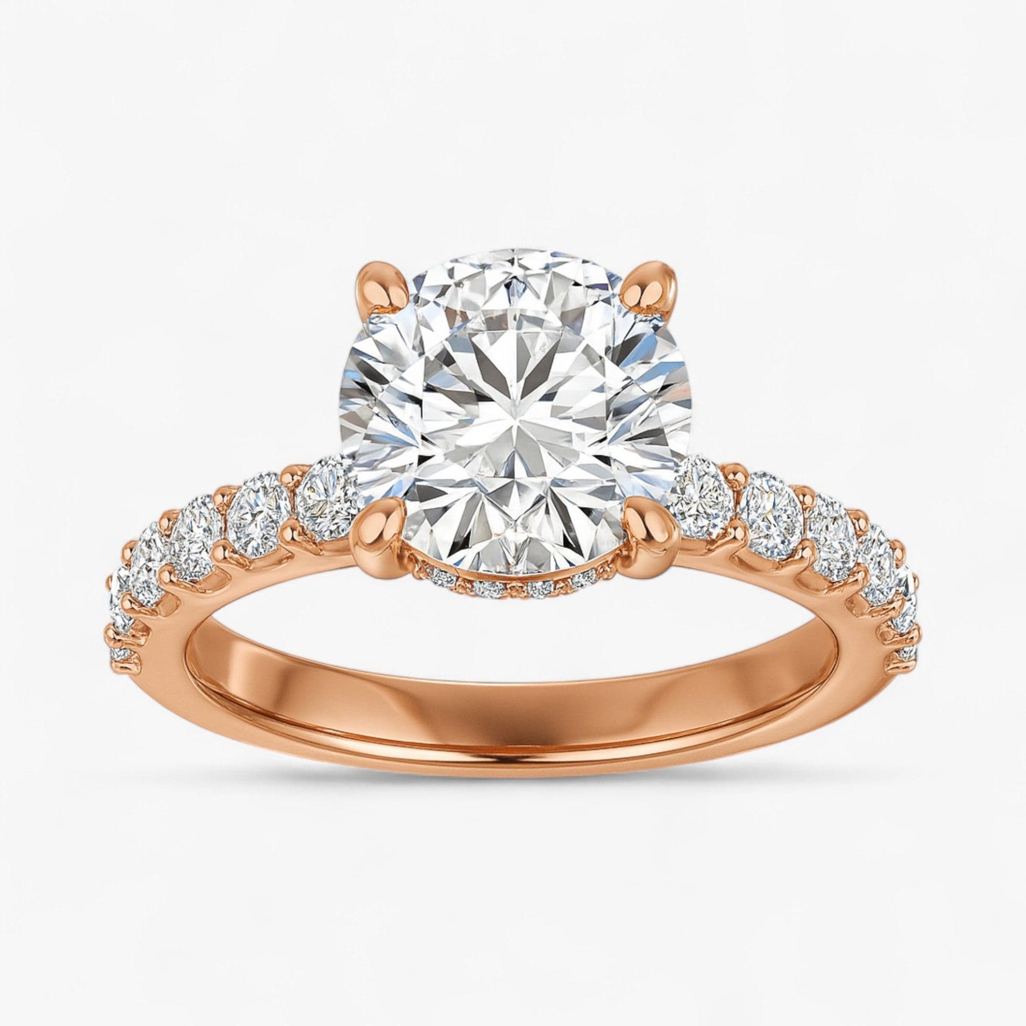 The Iconic Hidden Halo Engagement Ring | Round