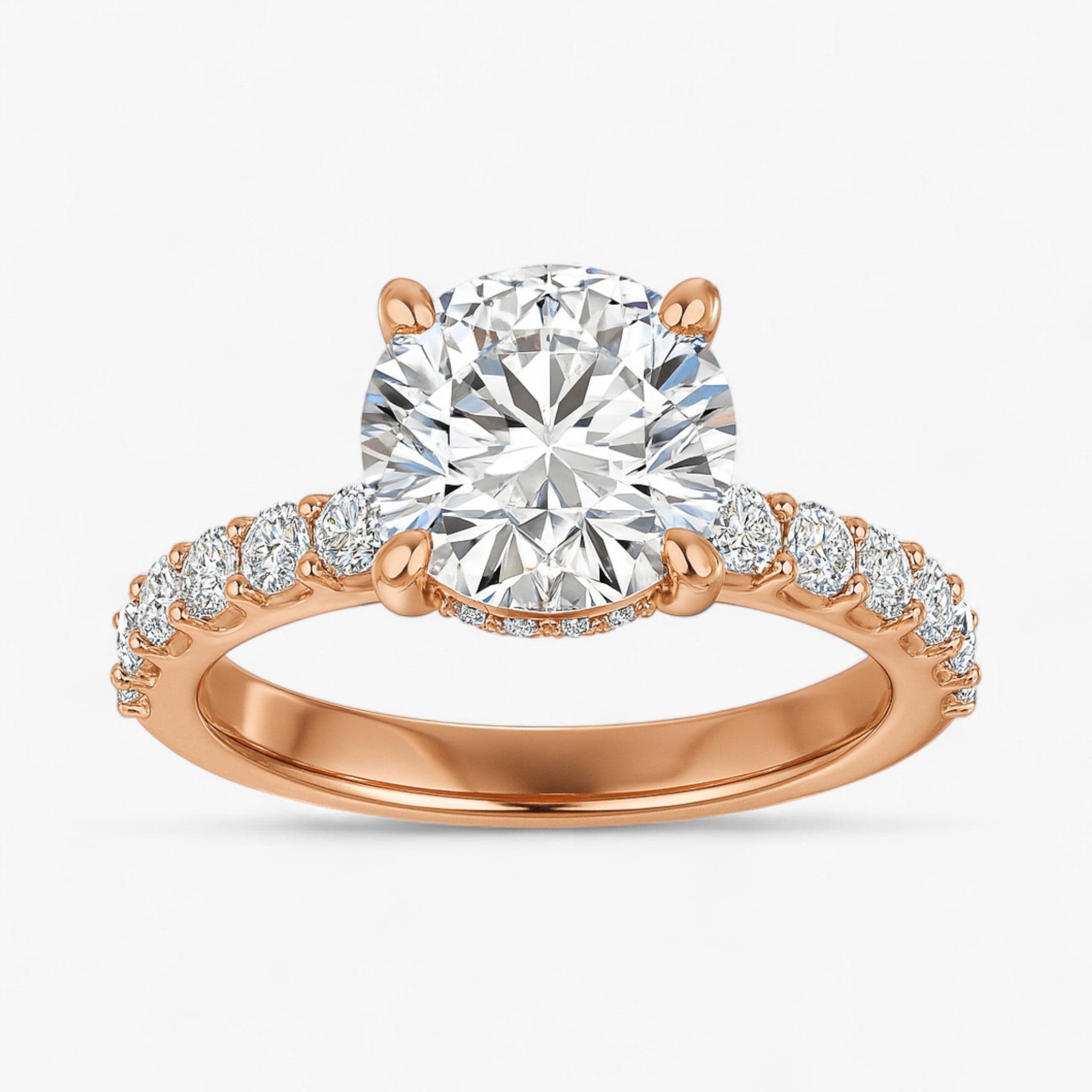 The Iconic Hidden Halo Engagement Ring | Round