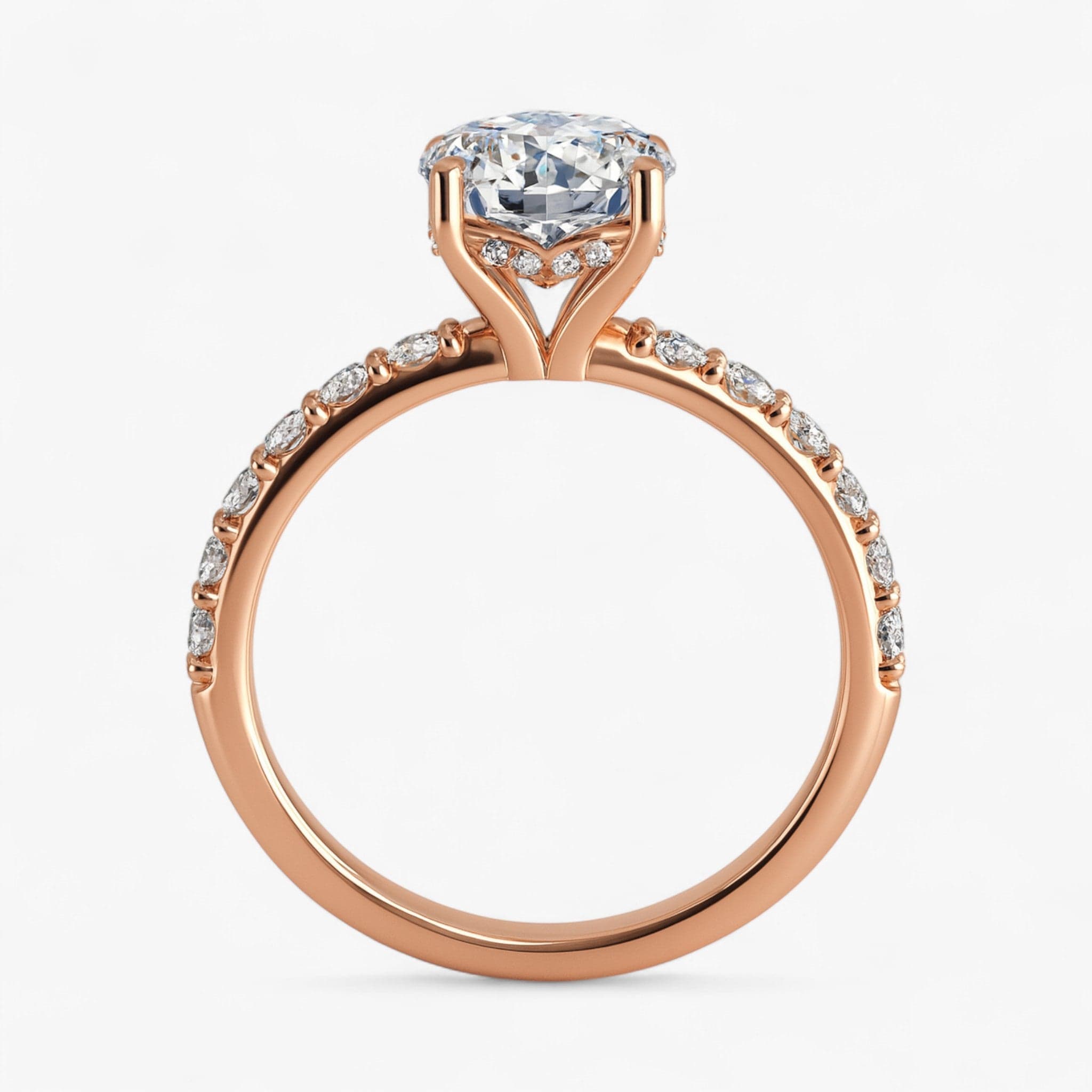 The Iconic Hidden Halo Engagement Ring | Round