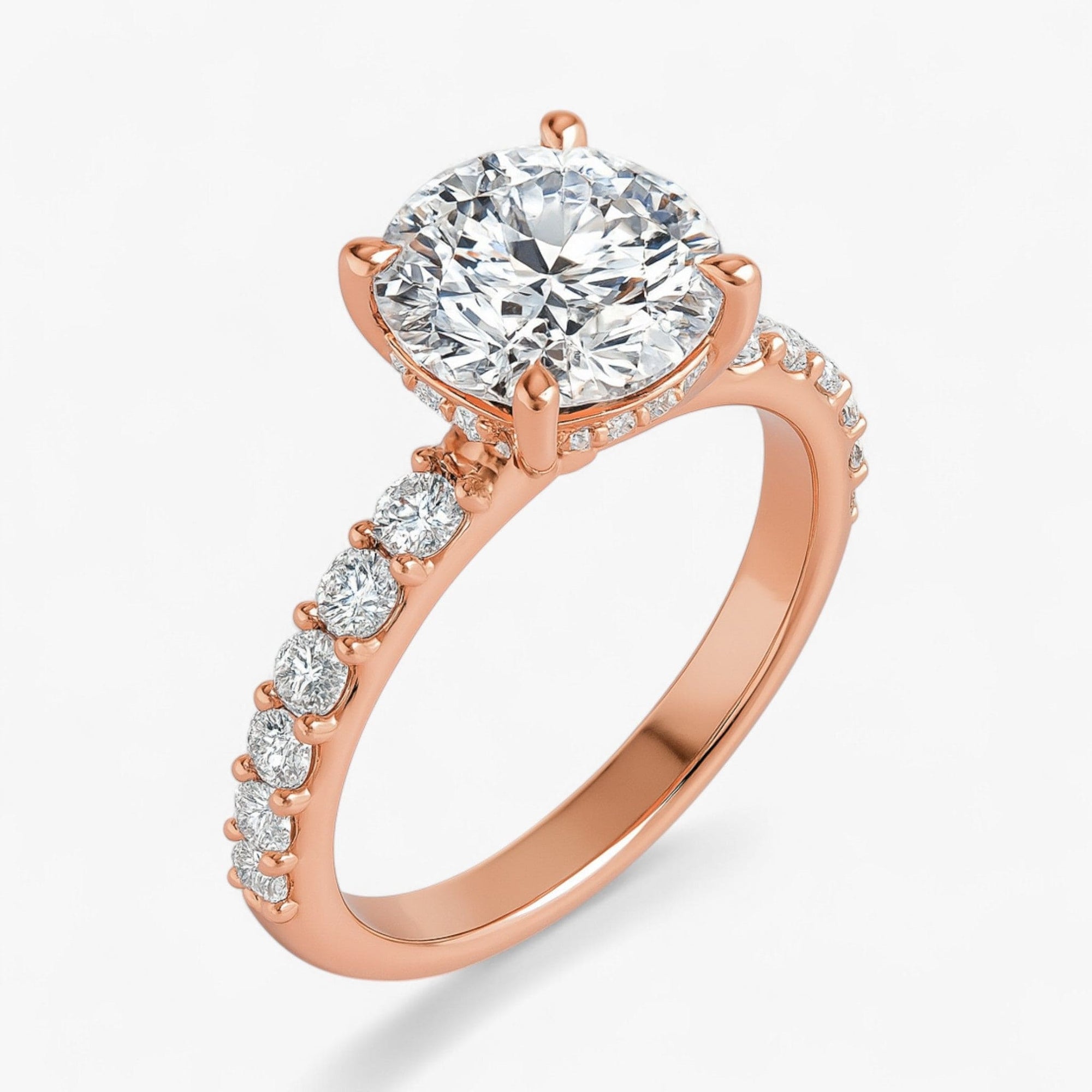 The Iconic Hidden Halo Engagement Ring | Round