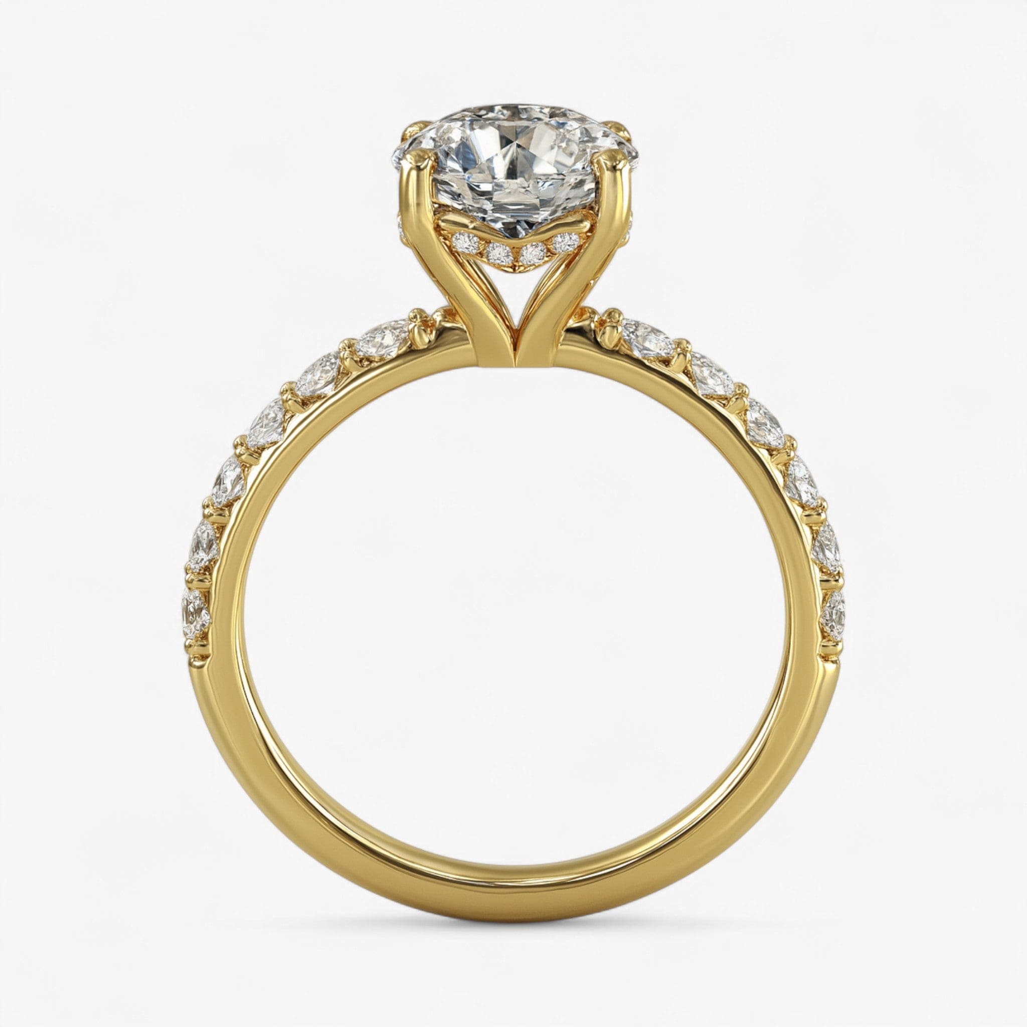 The Iconic Hidden Halo Engagement Ring | Round